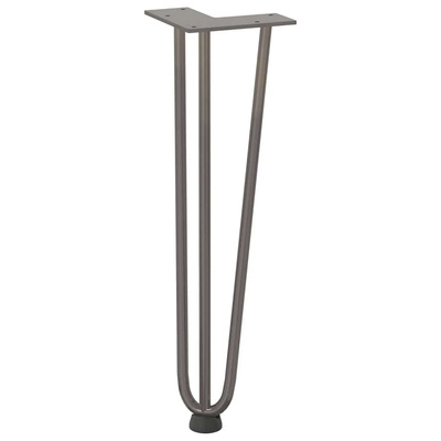 Nogi do stolika kawowego 4 szt. Naturalna stal 42 cm Solidna stal