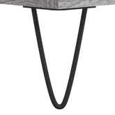 vidaXL Biurko, szary dąb sonoma, 140x50x75 cm, materiał drewnopochodny