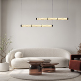 Lampa wisząca Corte szklana pozioma nad stół 3-punktowa LED 25W 3000K