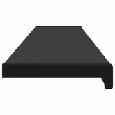 Parapet okienny Czarny z drewnianym wykończeniem PVC