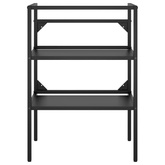 Stelaż pod umywalkę, czarny, 59x38x83 cm, żelazny