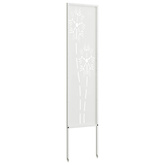 Ekran zapewniający prywatność w ogrodzie Biały 32 x 140 cm