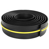 Uszczelka podłogowa do garażu Czarny i Żółty 12 x 90 mm 4,5 m