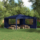 Ściana boczna namiotu na imprezy 2 pcs 400 x 195 cm niebieski