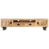 vidaXL Szafka pod TV, 150x30x37 cm, lite drewno mango
