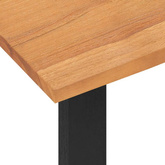 vidaXL Biurko, 100x45x75 cm, lite drewno tekowe