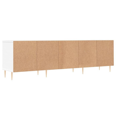 vidaXL Szafka pod TV, biała, 150x30x44,5 cm, materiał drewnopochodny
