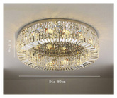 Plafon kryształowy glamour, nowoczesny 80cm złoty STELLA GOLD