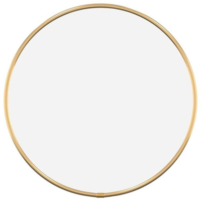 vidaXL Lustro ścienne, złote, Ø 30 cm, okrągłe