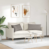 Poduszki na sofę 2 pcs Ciemnoszary 80 x 40 cm tkanina