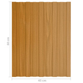 Panel dachowy 36 pcs naturalny 60 x 45 cm Stal galwanizowana