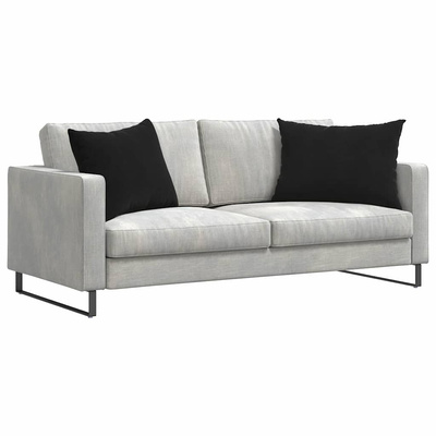 Poduszki na sofę 2 pcs Czarny 70 x 50 cm Tkanina sztruksowa