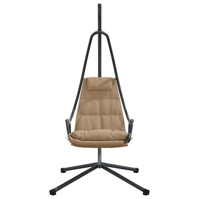 Wiszące krzesło jajo Ciemnoszary 94 x 107 x 196,5 cm Stal