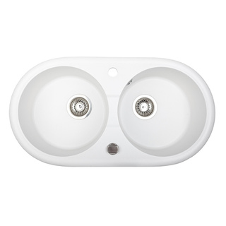 Zlewozmywak Libra 01 / biały arktyczny