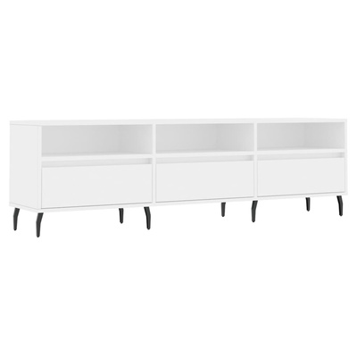 vidaXL Szafka pod TV, biała, 150x30x44,5 cm, materiał drewnopochodny wariant 6