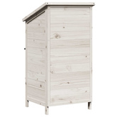Shed ogrodowy Biały 59 x 56 x 113,5 cm Drewno Świerkowe