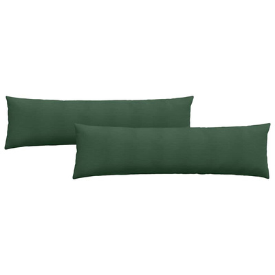 Poduszki na sofę 2 pcs Ciemna zieleń 145 x 40 cm