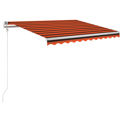 Automatycznie zwijana markiza, LED i czujnik wiatru, 350x250 cm