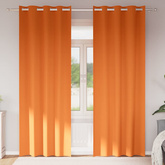 Firany blackout z kółkami 2 pcs Jasnopomarańczowy 245 x 140 cm