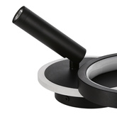 MONET lampa kinkiet owal czarny 13W LED 3000K, 4000K, 6000K klosz biały 22-35691