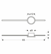 BATUTA 2 lampa kinkiet patyna 12W LED 3000K klosz biały