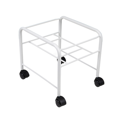 Brodzik do pedicure prosty z kółkami biały 131510