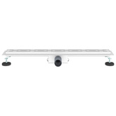 Odwodnienie prysznicowe z designem linii Srebrny 70 cm