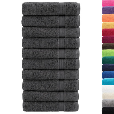 Ręczniki premium, SOLUND, 50 szt., antracytowe, 50x100 cm, 600 g/m?