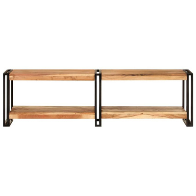 vidaXL Szafka pod TV, 140x30x40 cm, lite drewno akacjowe