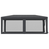 Namiot imprezowy z 6 ścianami z siatki, antracyt, 3x6 m, HDPE