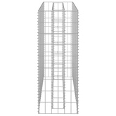 vidaXL Podwyższona donica gabionowa, galwanizowana stal, 90x30x90 cm