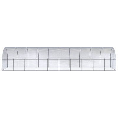 Klatka zewnętrzna dla kurcząt, 3x10x2 m, stal galwanizowana