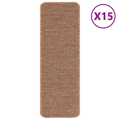 Mats antypoślizgowe na schody 15 pcs Żółty 60 x 25 cm PP