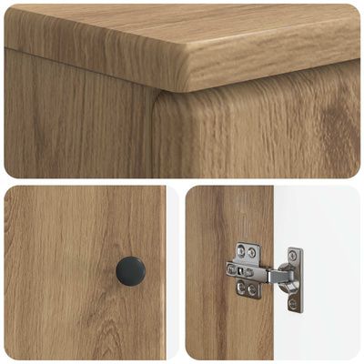 Zestaw szafek łazienkowych w 3 częściach BREDA Dąb artisan