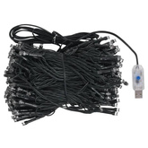 vidaXL Sztuczna choinka z lampkami i bombkami, czarna, 210 cm, PVC
