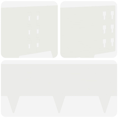 Krawężnik do trawnika 20 szt. 100 x 25 cm Stal Biały