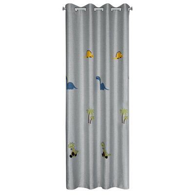 Zasłona Dino srebrna 140x250
