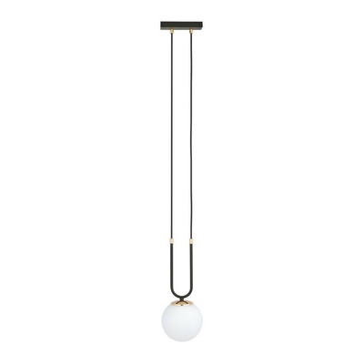 Lampa wisząca GLAM 1 BLACK/OPAL