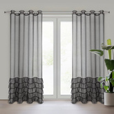 Carli czarna 140x250 Firana