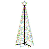 vidaXL Choinka stożkowa, 200 kolorowych diod LED, 70x180 cm