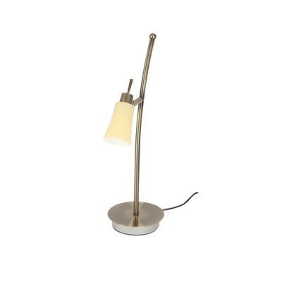 Lampka stołowa 1xG9 55cm patynowa/biała Kroton 33-88942