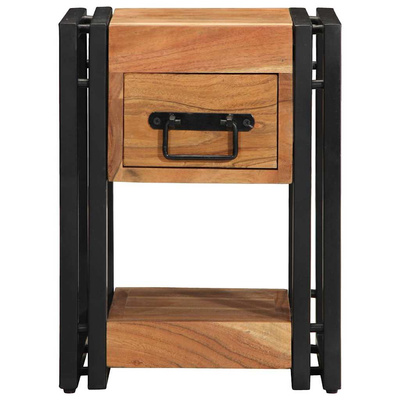 Szafka Nocna 2 szt. Brązowy 30 x 30 x 40 cm Lite Drewno Akacji