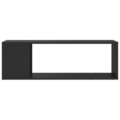 vidaXL Szafka pod TV, czarna, 100x24x32 cm, materiał drewnopochodny