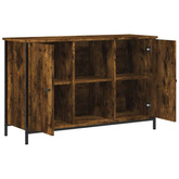 vidaXL Szafka pod TV, przydymiony dąb, 100x35x65 cm