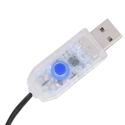 Siatka lampek choinkowych, 150 zimnych białych diod LED, 150 cm
