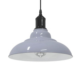 Lampa wisząca z regulacją wysokości E27 połysk szary metal