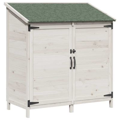 Shed ogrodowy Biały 106,5 x 56 x 113,5 cm Drewno Świerkowe