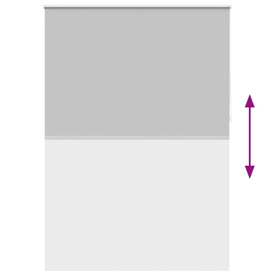 Roleta okienna zaciemniająca szara 160 x 230 cm