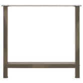 Nogi do stołu jadalnego Naturalna stal 2 szt. 70x(72-73) cm Stal