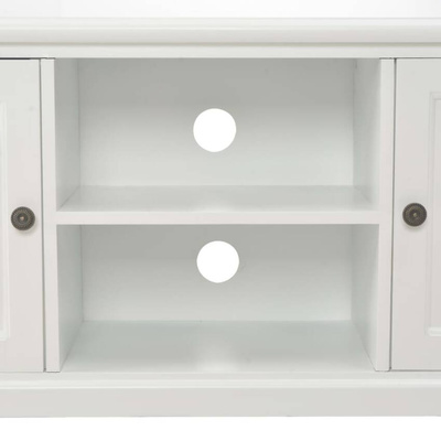 vidaXL Szafka pod TV, biała, 120 x 30 x 40 cm, drewniana